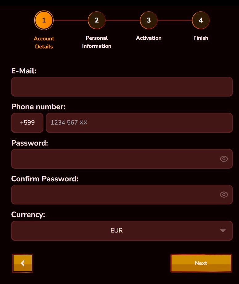 Sign Up and Login to Account